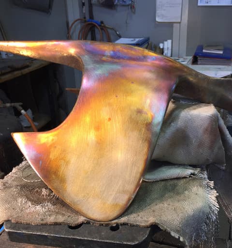 Travail du bronze à Bologne