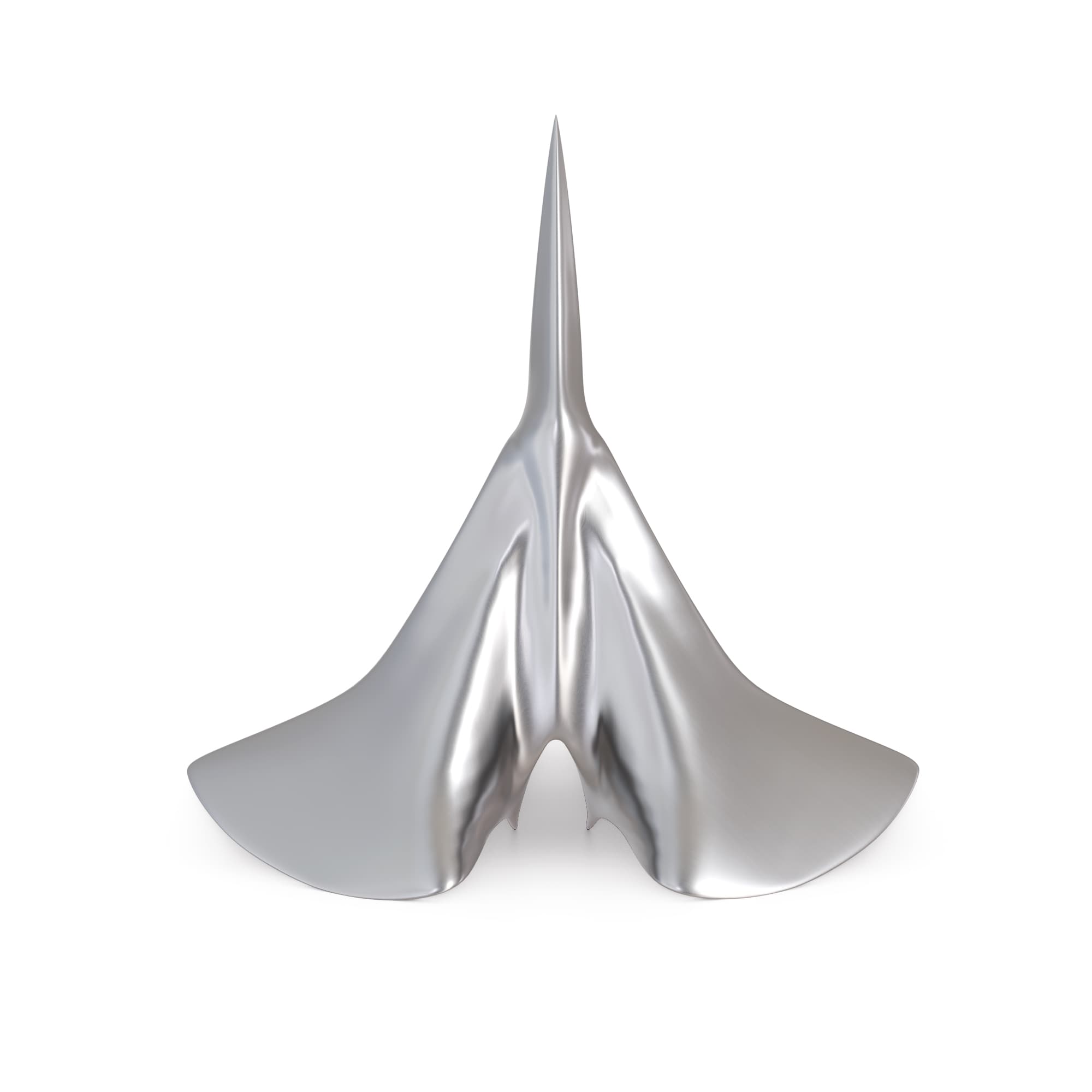 Sculpture MÛ-34 en aluminium brossé ou bronze poli