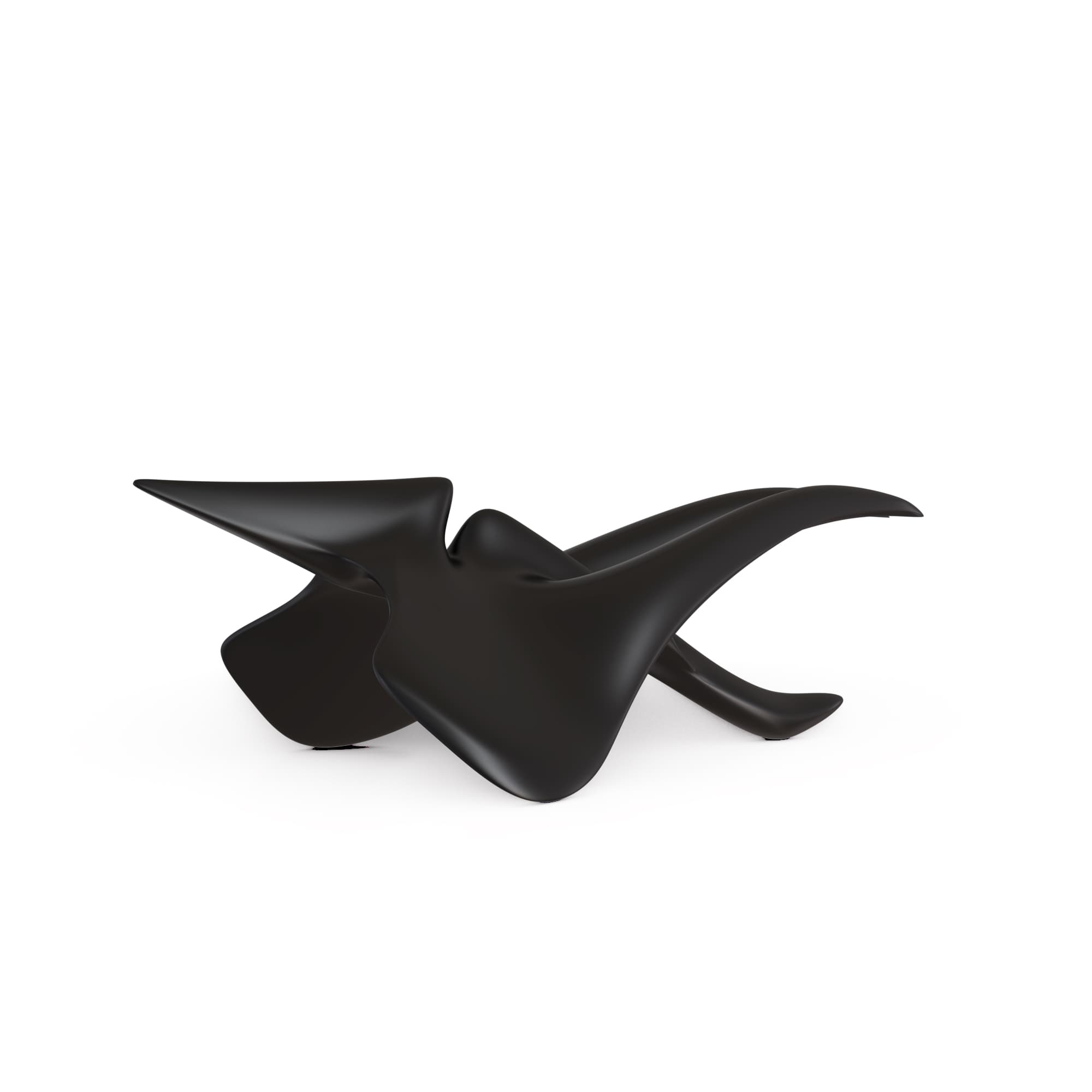 Sculpture en bronze, patine noire, MÛ-38